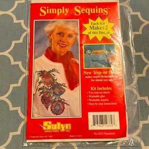 New, Never Been Opened, Iron On Your Own Sequins Design, Simply Sequins